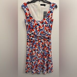 Red, Blue, & White Floral Ralph Lauren Dress